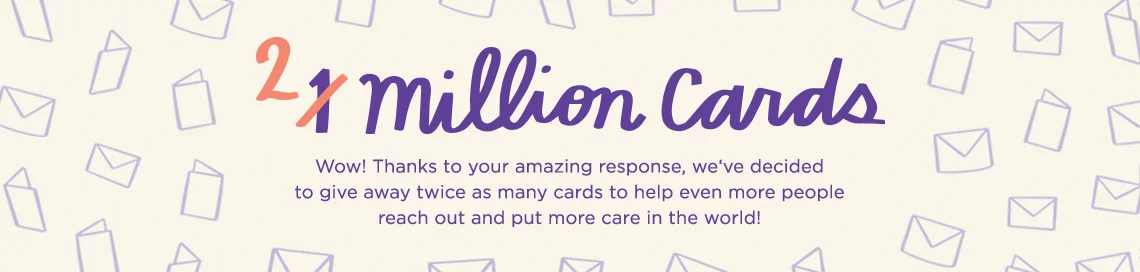 Hallmark 2 million cards giveaway graphic