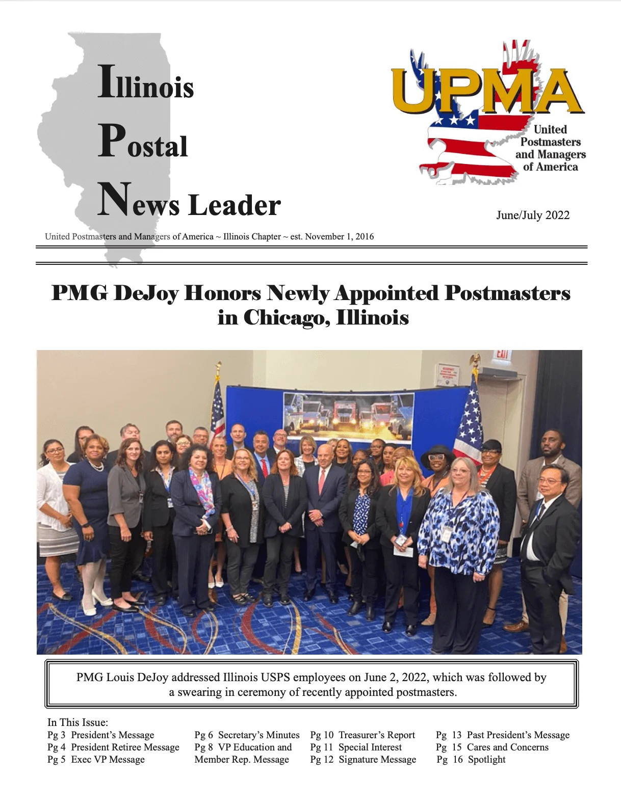 UPMA July 2022 Cover