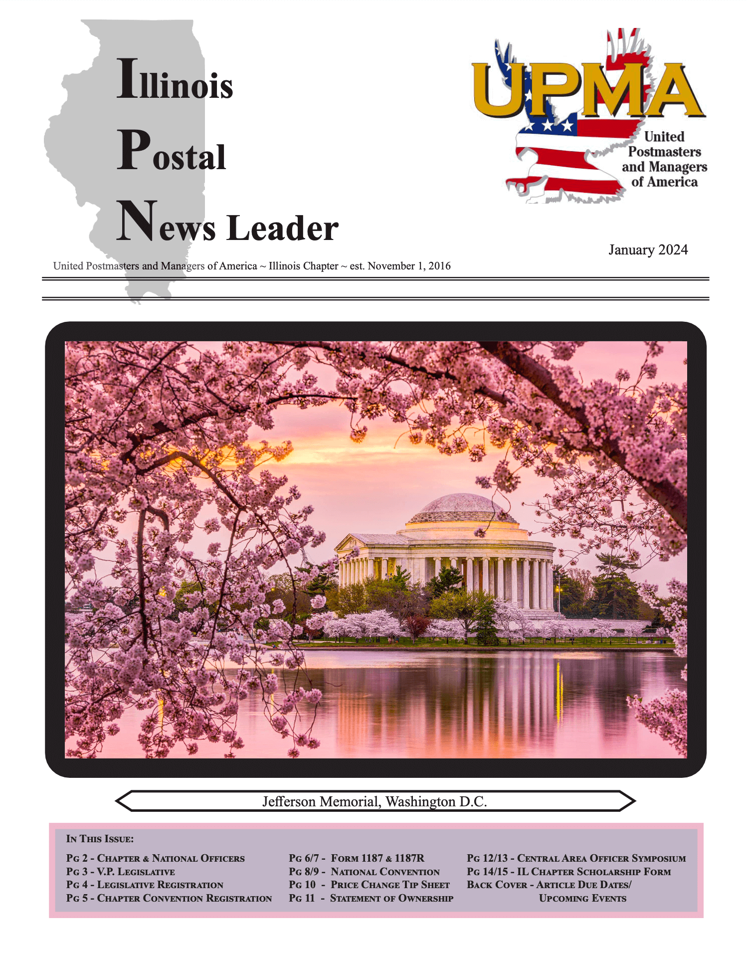 January 2024 Illinois Postal News Leader Cover