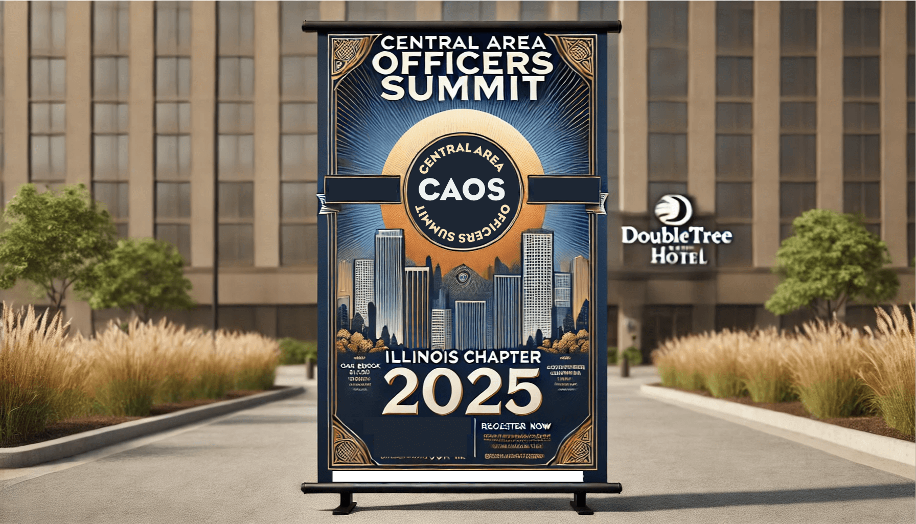 decorative event banner for CAOS 2025